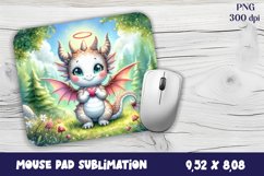 Dragon Mouse Pad Design | Mouse Pad Sublimation PNG Product Image 1