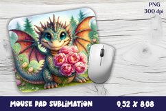 Dragon Mouse Pad Design | Mouse Pad Sublimation PNG Product Image 1