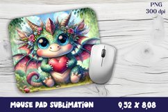Dragon Mouse Pad Design | Mouse Pad Sublimation PNG Product Image 1