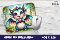 Dragon Mouse Pad Design | Mouse Pad Sublimation PNG Product Image 1