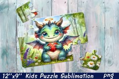 Kids puzzle | Puzzle sublimation, baby dragon Product Image 1
