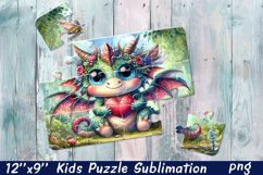 Kids puzzle | Puzzle sublimation, baby dragon Product Image 1