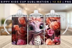 Dragon Sippy Cup Sublimation Bundle| 12oz Sippy Tumbler Product Image 7