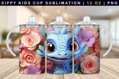 Dragon Sippy Cup Sublimation Bundle| 12oz Sippy Tumbler Product Image 10