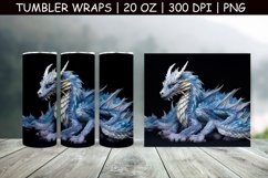 20 oz Dragon Tumbler, 3d Sublimation Tumbler Wrap Product Image 1
