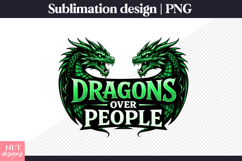 Dragons Over People Dragon Fantasy Sublimation Product Image 1