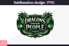 Dragons Over People Dragon Fantasy Sublimation Product Image 1