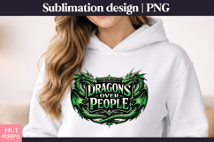 Dragons Over People Dragon Fantasy Sublimation Product Image 2