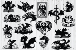 Dragon Bundle SVG, Dragon Cut File, Cute Baby Dragon SVG Product Image 2