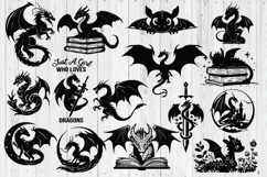Dragon Bundle SVG, Dragon Cut File, Cute Baby Dragon SVG Product Image 3