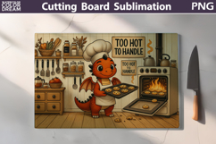 Funny Dragon Cutting Board | Too Hot To Handle Product Image 1