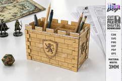 Dragon Desk Organizer Laser Cut Bundle | Pencil Holder | CNC Product Image 6