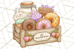 Whimsical Dragon Donut Clipart PNG, Adorable Dragon Png Product Image 2