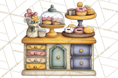 Whimsical Dragon Donut Clipart PNG, Adorable Dragon Png Product Image 5