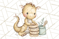 Whimsical Dragon Donut Clipart PNG, Adorable Dragon Png Product Image 2