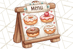 Whimsical Dragon Donut Clipart PNG, Adorable Dragon Png Product Image 2