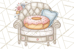 Whimsical Dragon Donut Clipart PNG, Adorable Dragon Png Product Image 5