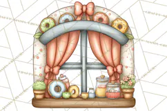 Whimsical Dragon Donut Clipart PNG, Adorable Dragon Png Product Image 3