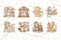 Whimsical Dragon Donut Clipart PNG, Adorable Dragon Png Product Image 3