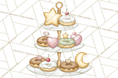 Whimsical Dragon Donut Clipart PNG, Adorable Dragon Png Product Image 5