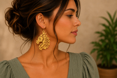 Dragon Earrings Laser Cut SVG Product Image 2