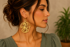 Dragon Earrings Laser Cut SVG Product Image 3