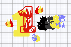 Dragon Numbers 3D SVG Product Image 3