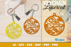 Dragon fly Keychain Lasercut Product Image 2
