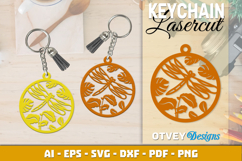 Dragon fly Keychain Lasercut Product Image 2