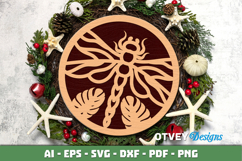 Dragon Fly Ornament wall Decor Lasercut Product Image 2
