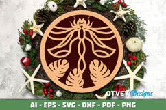 Dragon Fly Ornament wall Decor Lasercut Product Image 2