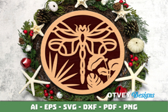 Dragon Fly Ornament wall Decor Lasercut Product Image 2