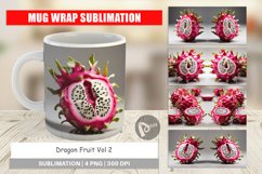 Mug Wrap Design Dragon Fruit Product Image 1