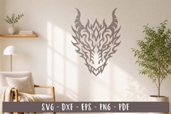 Dragon Head Wall Decor SVG Laser Cut design