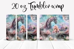 Fantasy Tumbler Wrap 20 oz | Dragon Island Tumbler Wrap Product Image 2