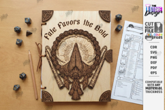 Fantasy RPG &amp; Dragon Notebook Laser Cut Cover SVG Bundle Product Image 10