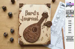 Fantasy Book Cover Laser Cut | DND Journal | Dragon Notebook Product Image 1