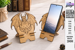 Dragon Phone Stands Laser Cut Bundle | Fantasy Phone Holders Product Image 6
