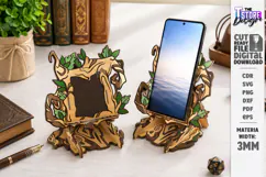 Dragon Phone Stand Laser Cut | Fantasy Phone Holder | CNC Product Image 1
