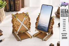 Dragon Phone Stands Laser Cut Bundle | Fantasy Phone Holders Product Image 9