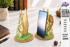 Dragon Phone Stand Laser Cut | Fantasy Phone Holder | CNC Product Image 1