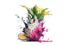 digital crafting,clipart pack,watercolor painting,digital download,digital planner,clipart bundle,commercial use,Printable Wall Art,fruit clipart,food clipart,watercolor fruit,Dragon Fruit png,Dragon Fruit clipart,pink fruit,tropical fruit,dragon fruit,cl