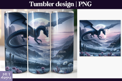 Fantasy dragon tumbler wrap Fantasy quote Tumbler 20oz Product Image 1