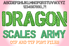 Dragon Scales Army Handwriting Alphabet Lettering ABC Text Font by Squeeb Creative 1