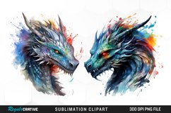 Watercolor Dragon Illustration PNG Clipart Product Image 1