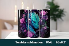 Dragon tumbler sublimation | Animal sublimation tumbler