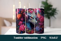 Dragon tumbler sublimation design | Animal sublimation wrap 