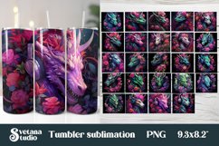 Fantasy dragon tumbler bundle | Tumbler design wrap 20 Oz