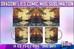 Dragonflies Comic Mug Sublimation | 11 oz 15 oz Mug Product Image 1