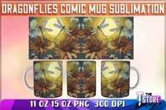 Dragonflies Comic Mug Sublimation | 11 oz 15 oz Mug Product Image 5
